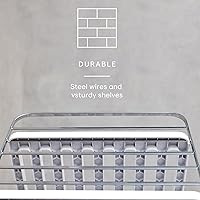 Vista 3 de YouCopia UpSpace Cabinet Box Organizer, Adjustable Kitchen Pantry Shelf for Plastic Wrap and Foil Storage, Small Premium Edition