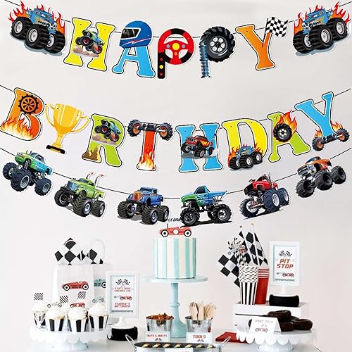 Vista 217 de Zwiebeco Decoración de fiesta de feliz cumpleaños, banderín, guirnalda de banderines, kit de abanico de papel para niños, Capitán América