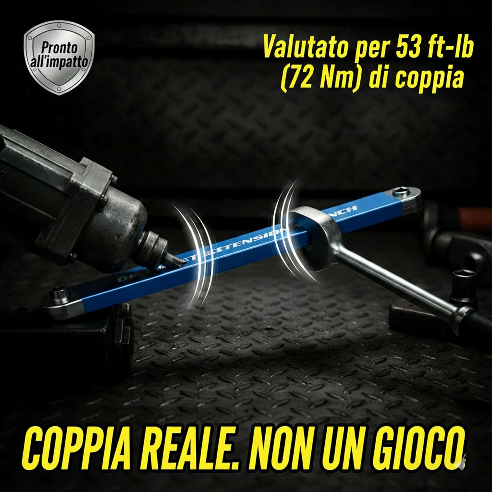 Generico Chiave Offset Schraubwerk, Estensione per Cricchetto con Meccanismo a Catena, Strumento per Spazi Stretti Motore Auto e Moto, Trasferimento di Coppia 1:1, Adattatori Inclusi (A,1)