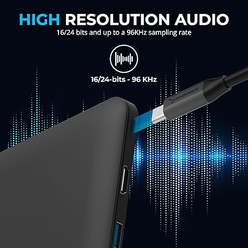 Miniatura 13 de SABRENT Adaptador de sonido estéreo externo de Sabrent USB para Windows y Mac. Enchufe y juega no se necesitan controladores. (AU-MMSA)