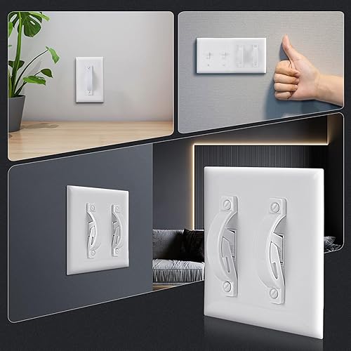 Miniatura 3 de Light Swich - Cubierta para interruptores de luz de pared, cubierta de protección para interruptor de luz, placa de interruptor de luz a prueba de