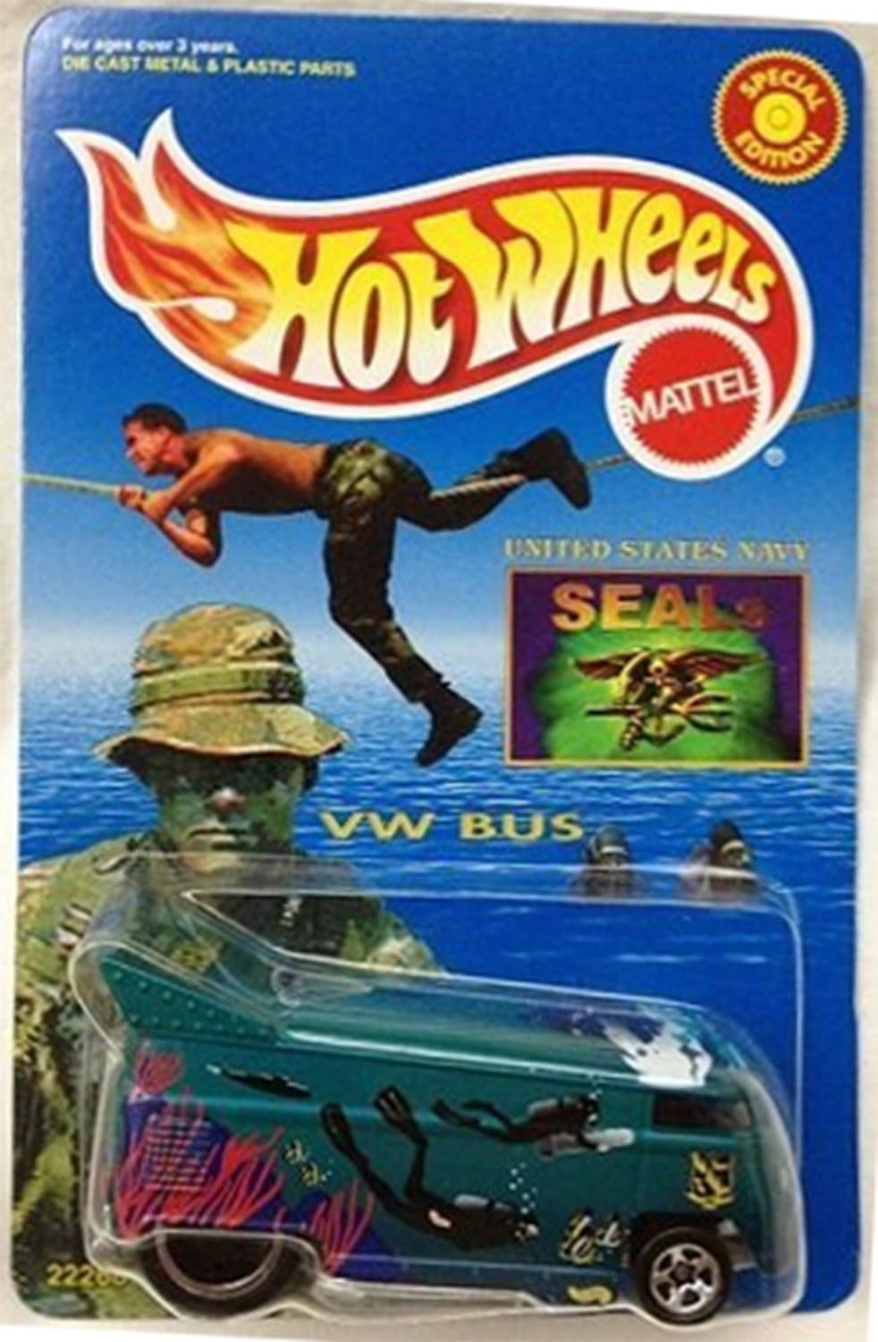 Hot Wheels VW Bus Navy Seals / New & Sealed - RARE!!