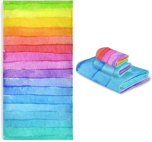 Vista 77 de ALAZA Juego de toallas de baño, toallas de fuego de agua de béisbol, 3 piezas, 1 toalla de baño, 1 toalla de baño, 1 toalla de mano, juego de 3