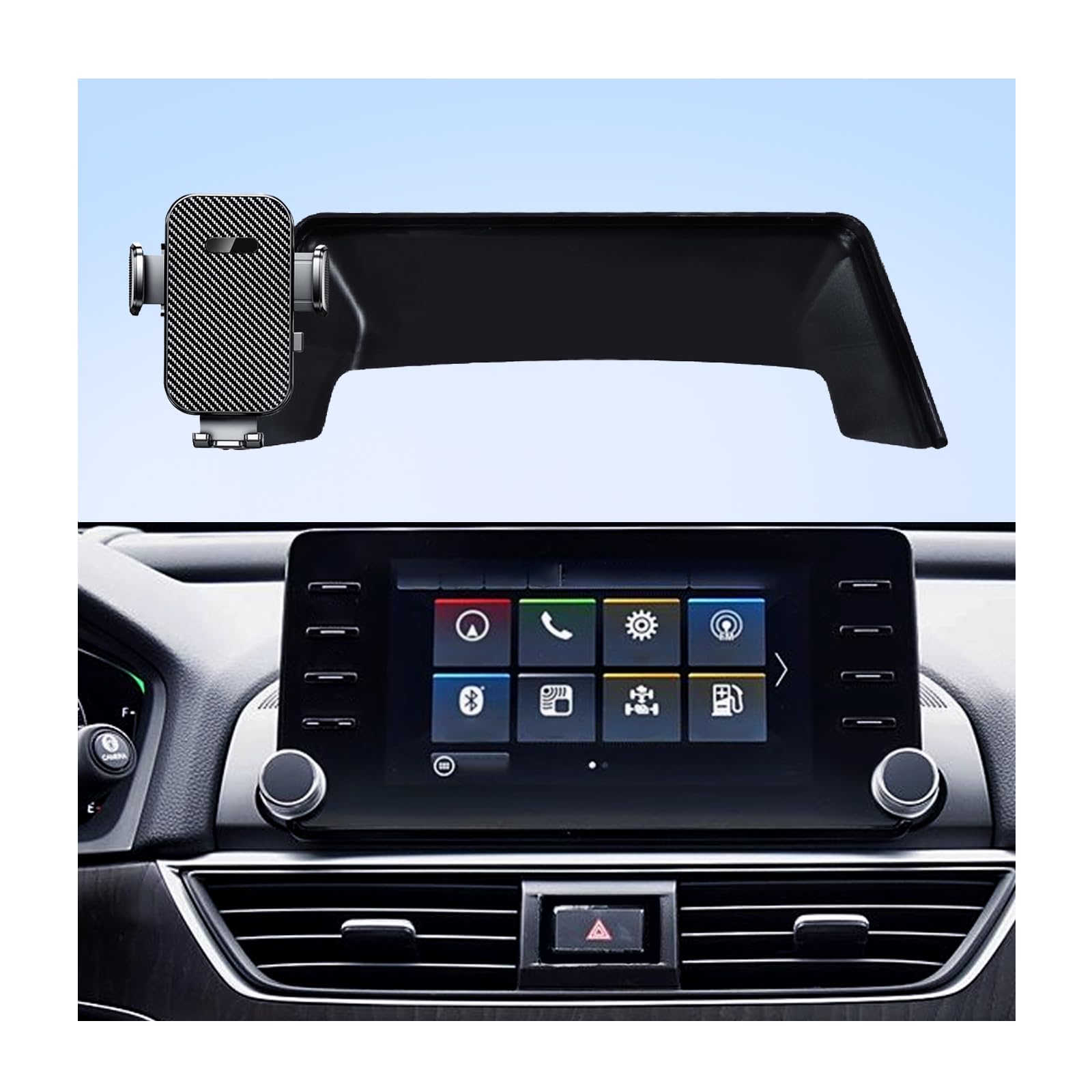 Car Phone Holder for Honda Accord 2018-2022 Accessories 7 8-inch Screen Fixed Clip Ultra-Stable Clip with Anti-Shake 360
