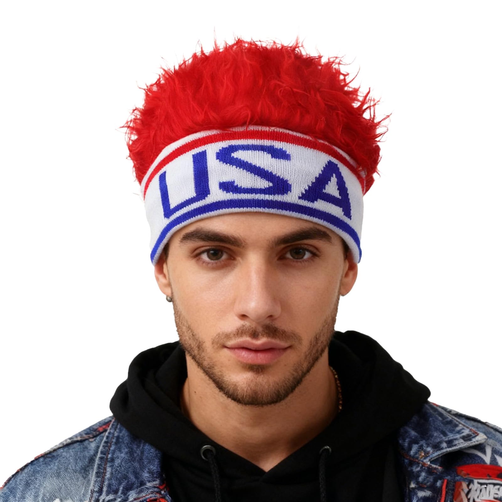 Gorro de punto con peluca integrada OhMill que abriga en invierno 6