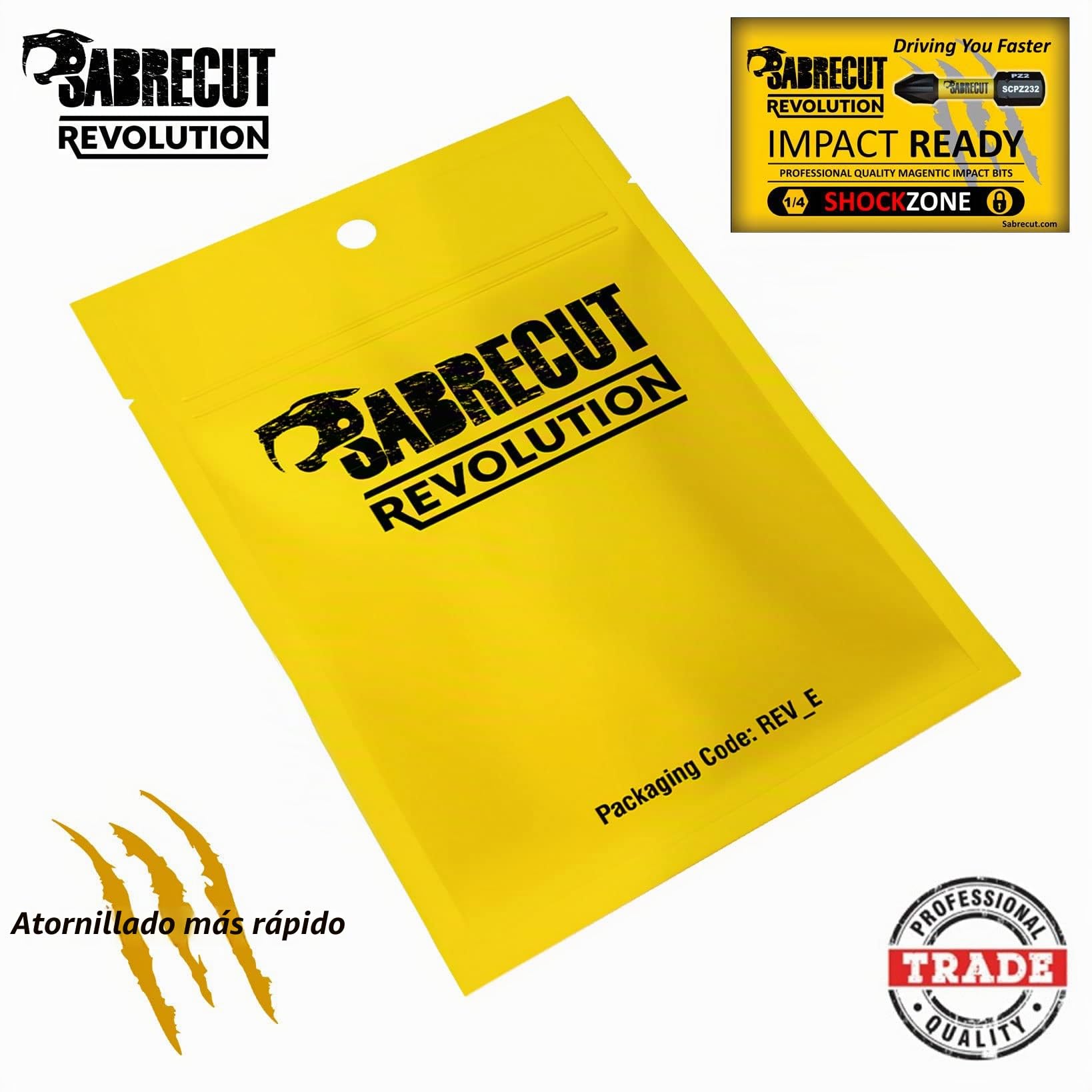 5 x SabreCut SCPZ289_5 89 mm PZ2 Juego de puntas de destornillador de impacto magnético Pozi Pozidriv Heavy Duty Compatible con Dewalt Milwaukee Bosch Makita y más