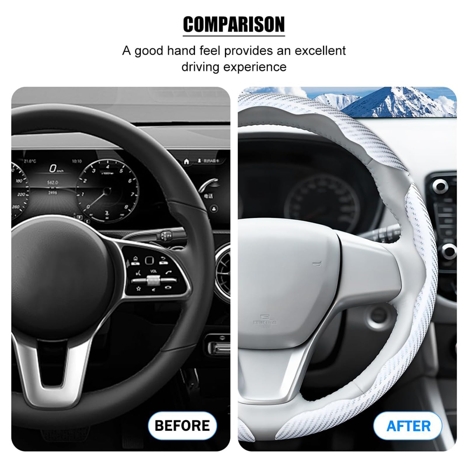 Funda Volante para F-Pace 2016-2026 (Blanco 2PCS 3PCS/Blanco)