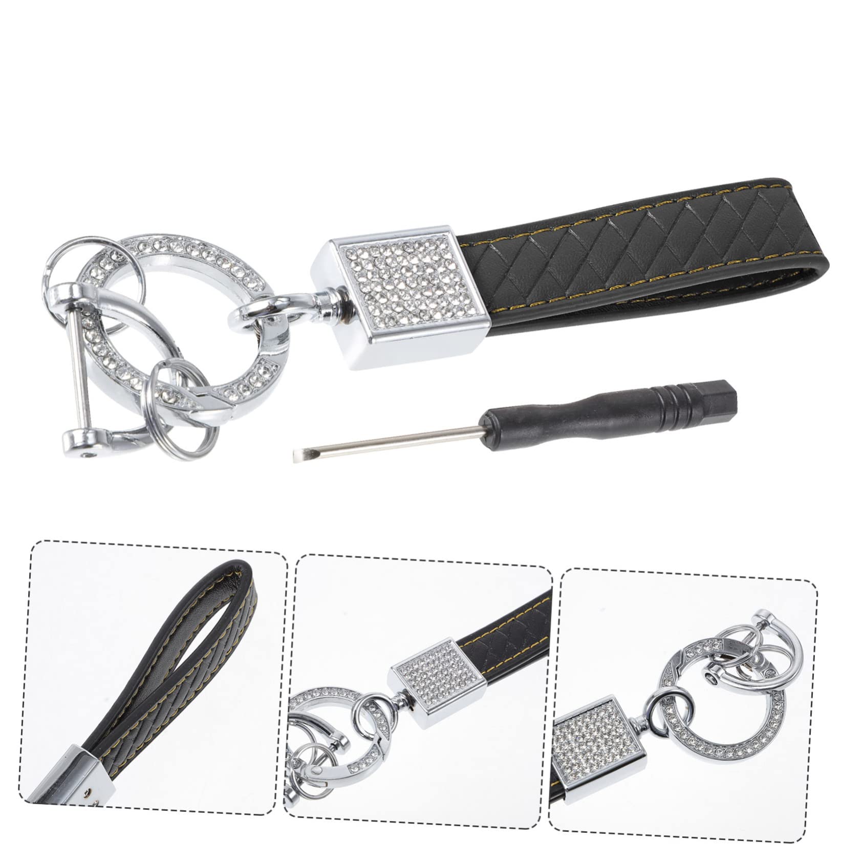 Catena Chiave Dell'Automobile Accessori Per Auto Per Le Donne Cordini Per Le Chiavi Mens Cordino Glitter Portachiavi Con Strass Chiave Cordino Fasce Da Polso Per Le Donne Della
