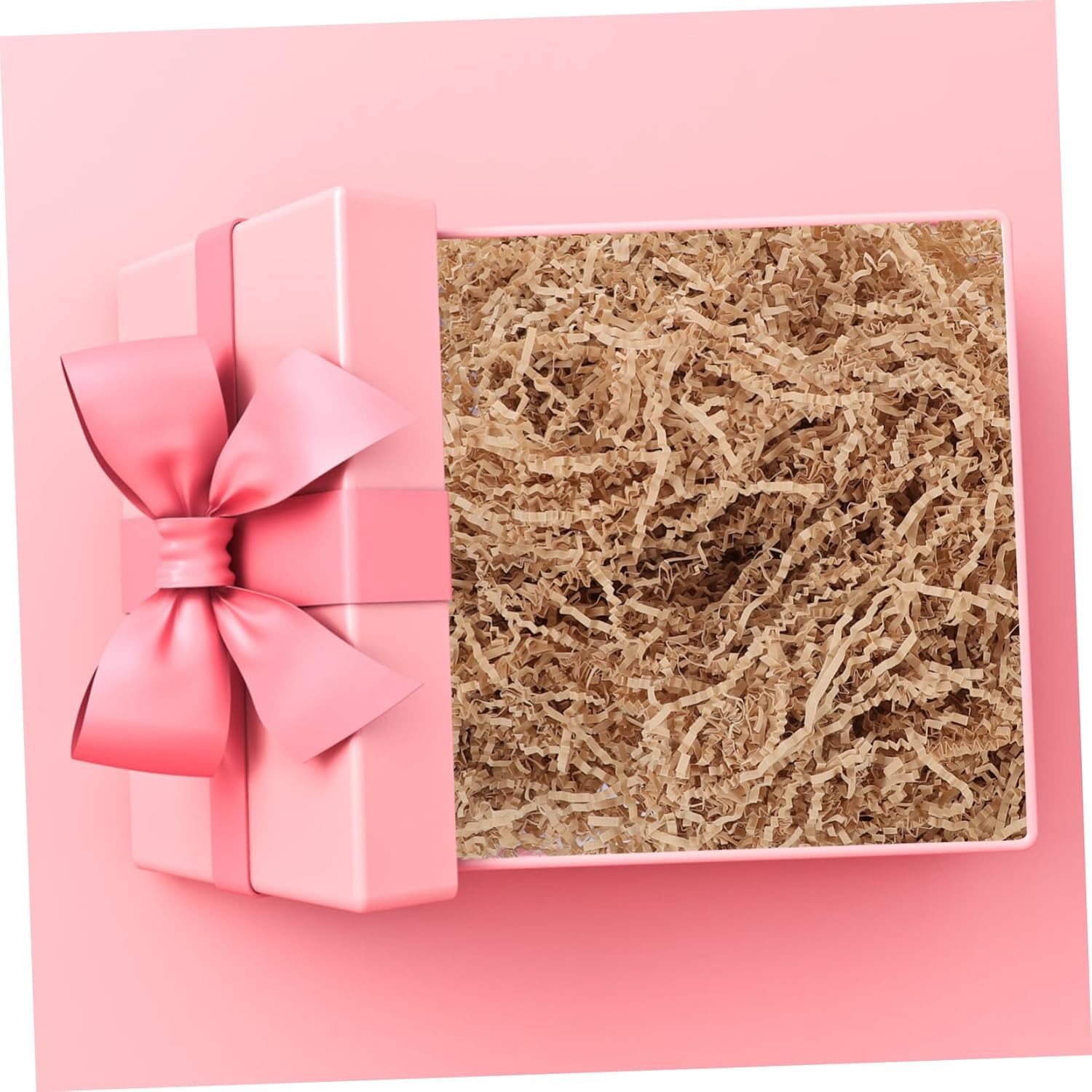 GANAZONO Crinkle Cut Paper Shred Filler Kraft Crinkle Paper Box Filling for Christmas Birthday Wedding Decorative Shock-absorbing Cushioning Basket Present Wrapping