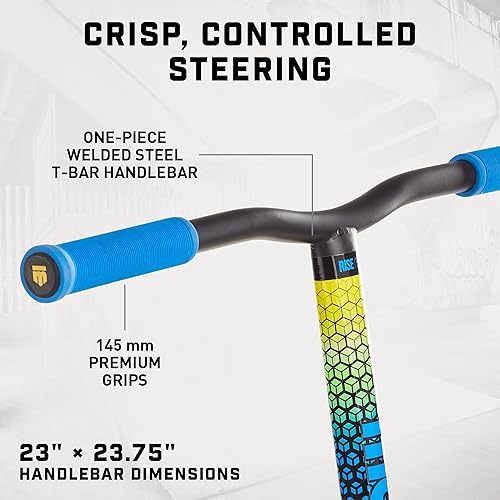 Miniatura 3 de Mongoose Rise - Patinete de acrobacias de estilo libre para jóvenes y adultos, ruedas de alto impacto de 4.331in, agarres estilo bicicleta, cubierta