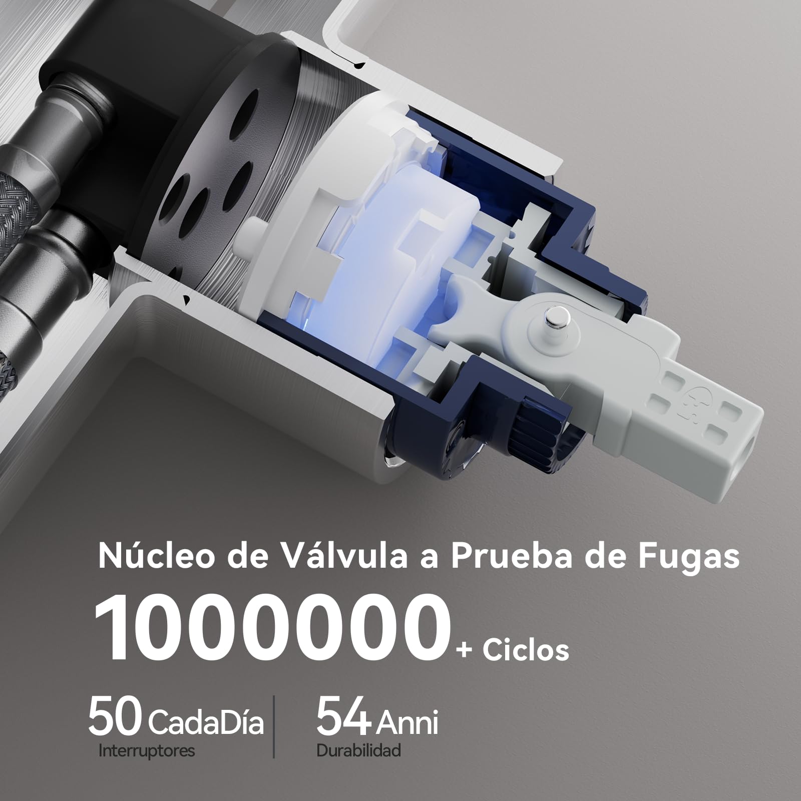 CECIPA Grifo Cocina Extraible, Grifo De Cocina Extensible Con Dos Modos De Salida De Agua, Grifo Monomando Cocina Mezclador De Arco Alto, Grifo Mezclador Giratorio De 360° Acero Inoxidable Cepillado