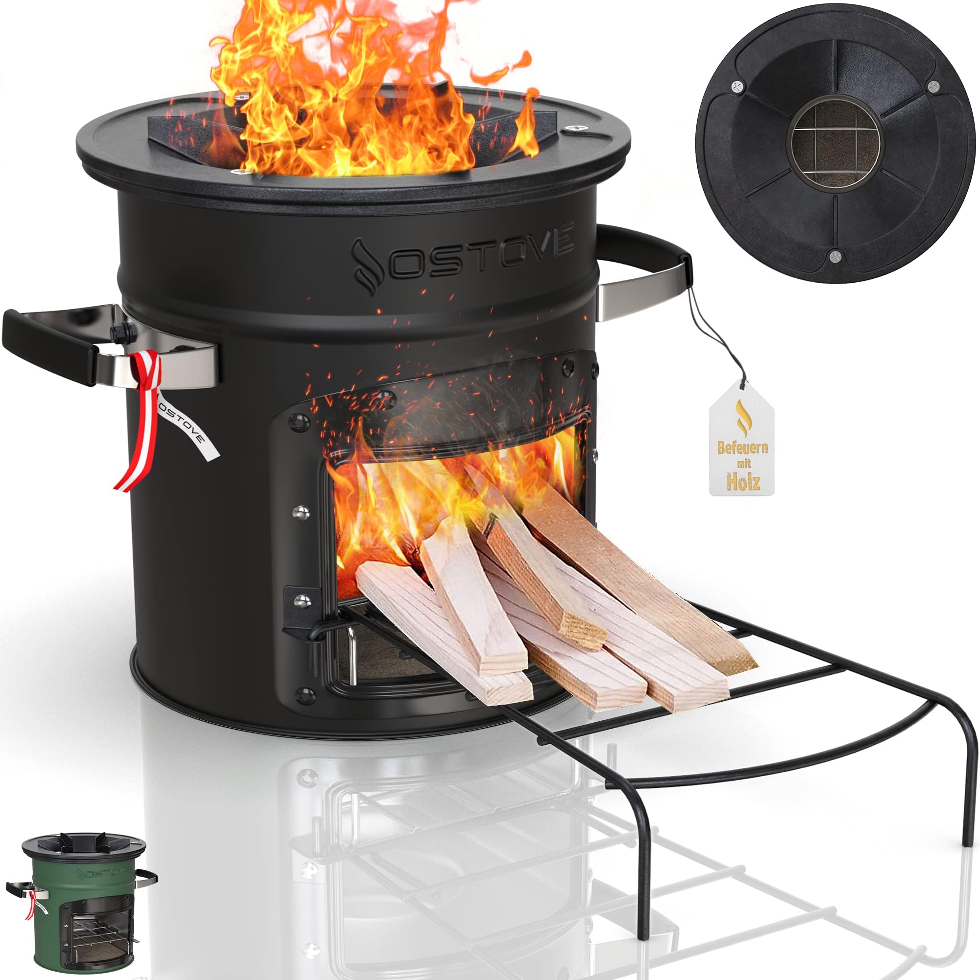 BBQ-Toro Raketenofen RAKETE #1 | Edelstahl Rocket Stove für Dutch Oven ...