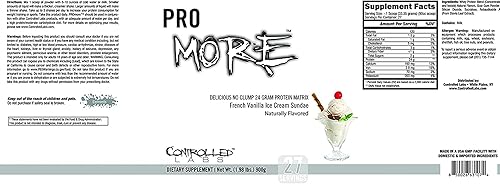 Miniatura 6 de CONTROLLED LABS PROmore Proteína en polvo (27 porciones)  0.94 oz de proteína por cucharada  94% sin azúcar, fórmula premium para bebidas suaves