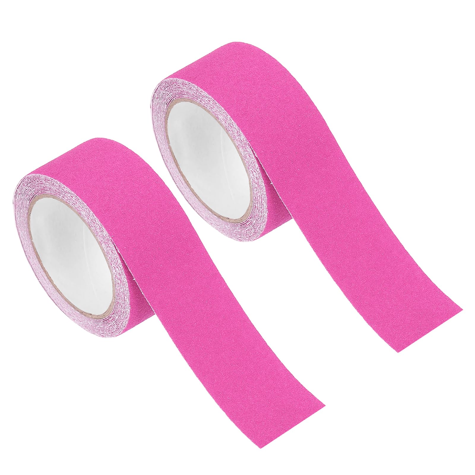 PATIKIL 2Pcs Frosted Non-slip Tape - 16.4 ft x 2 Inch, Anti Slip Grip Safety Non Skid Tread Stair Cases Tape High Adhesion & Waterproof, Suit for - Outdoor/Stairs, Fluorescent Rose Red โ image 1