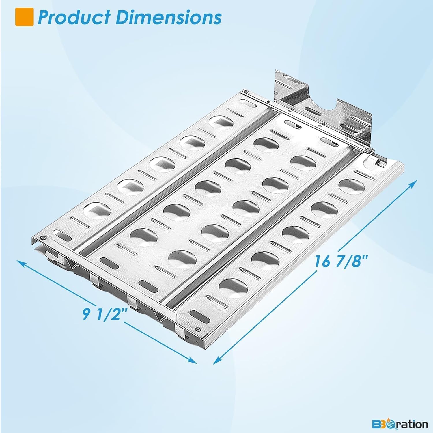 Briquette Tray for Lynx LBQ36 LBQ27 LBQ48 L30APSFR LDR54 LSB1 LDR27 LDR36 Stainless Steel Heat Shield Replacement Parts for Lynx Premier Series Grills