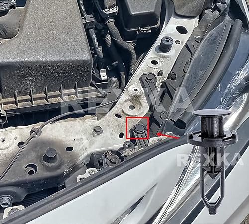 Miniatura 7 de Rexka 10 clips de retención de rejilla para parachoques de parachoques compatibles con Toyota Lexus 52161-16010 52161-02020