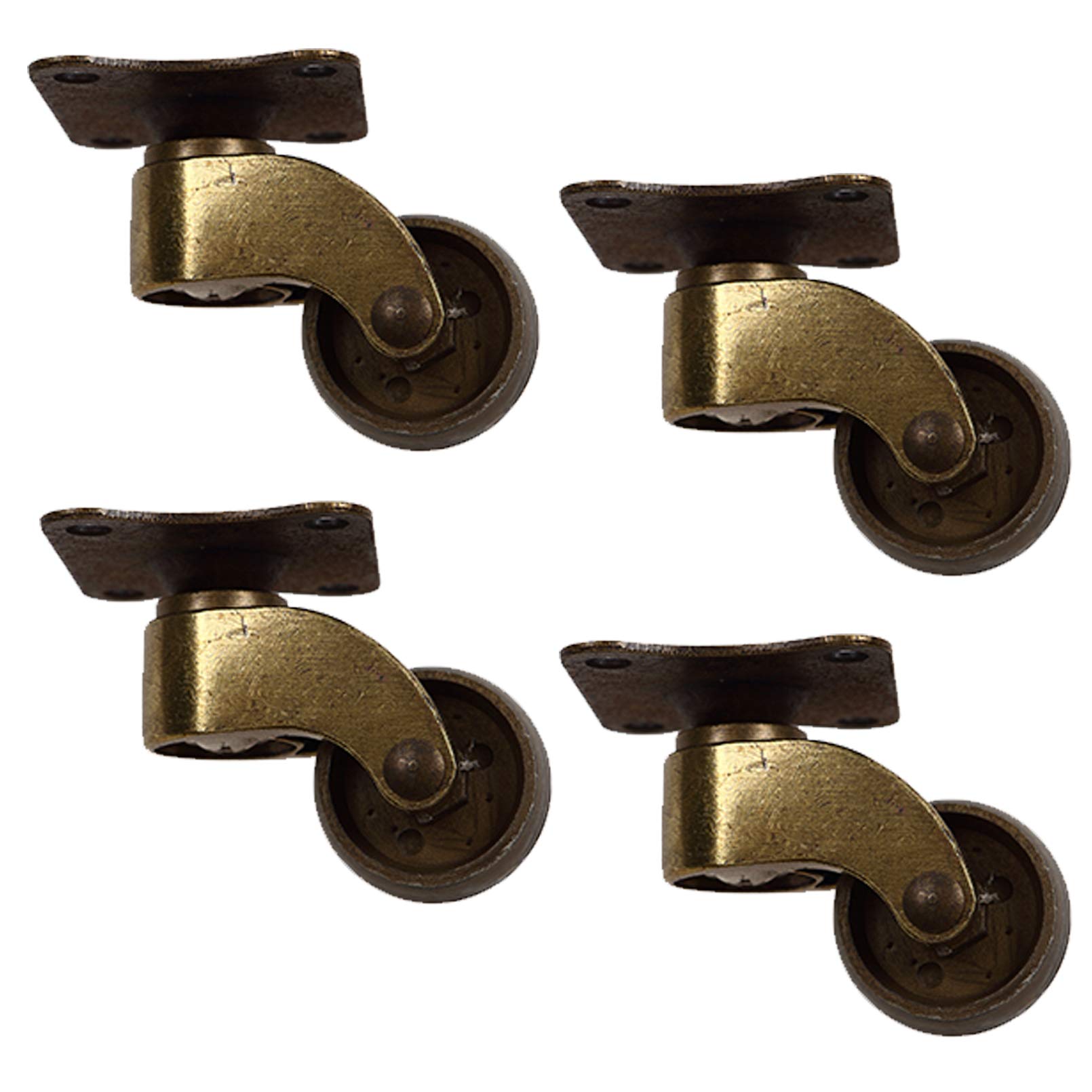 Roulettes for meubles charge 100kg pivotante 360° couleur antique