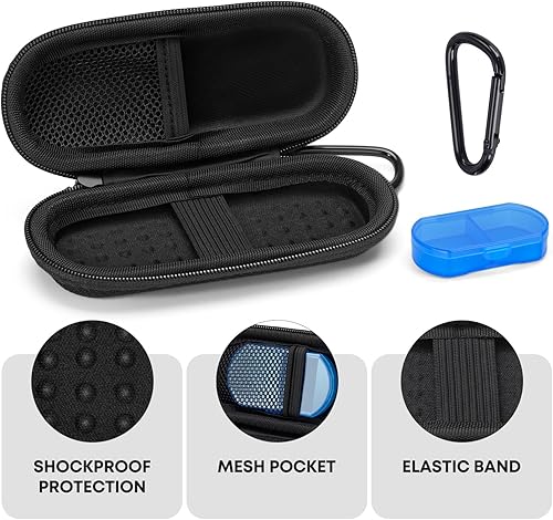 Vista 18 de Funda para monitor de electrocardiograma personal KardiaMobile de 1L 6L, estuche de transporte duro de viaje para AliveCor Kardia Heart Monitor