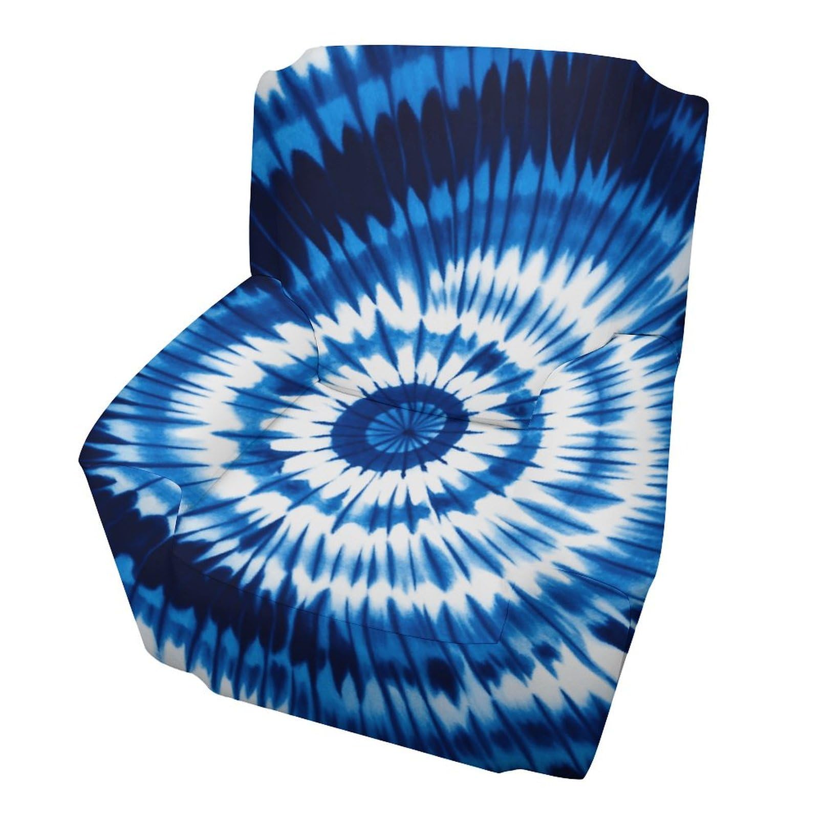Housse de canapé bleu extensible 81-119 cm imprimée tie-dye durable