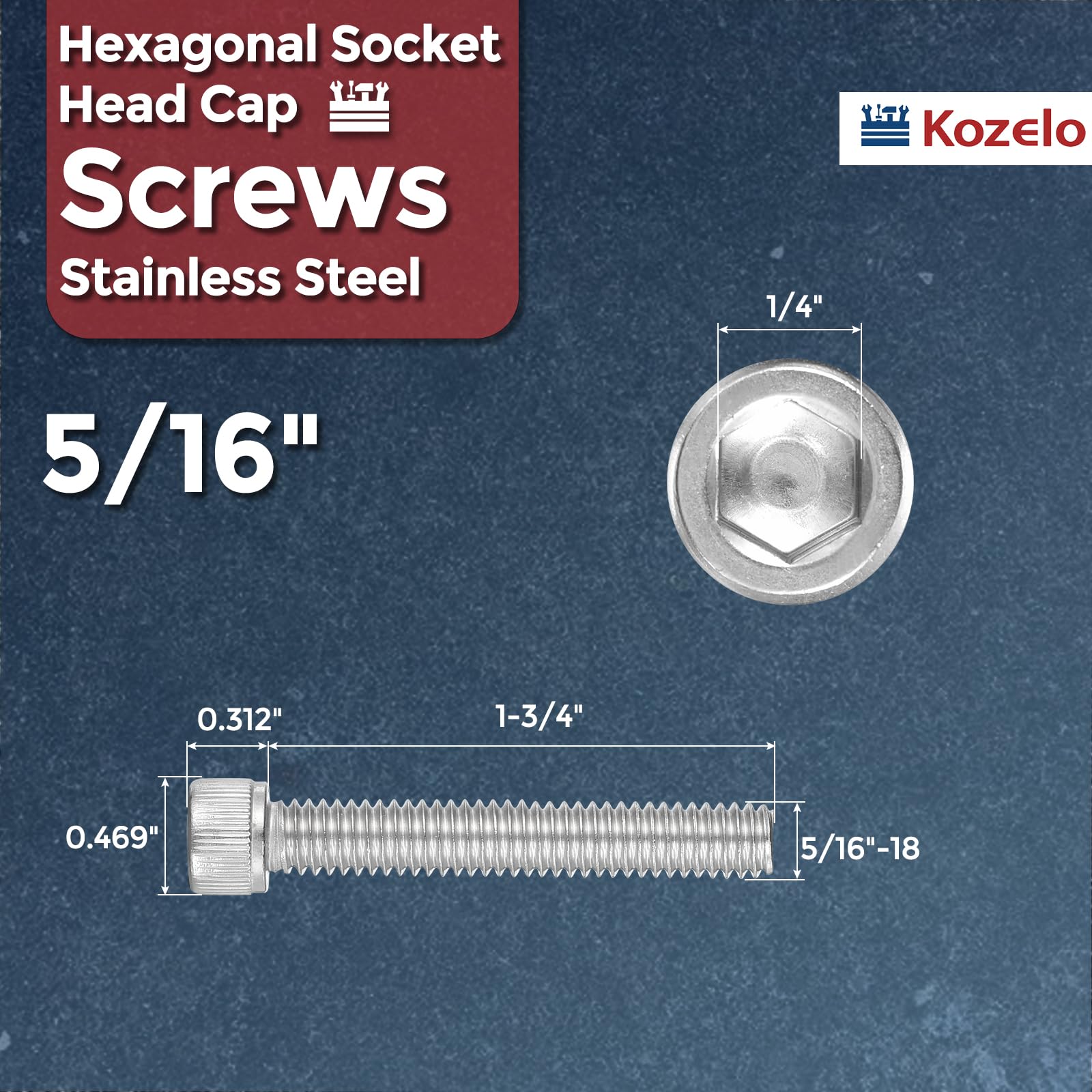Kozelo 12pcs Socket Head Cap Screws - Image 2