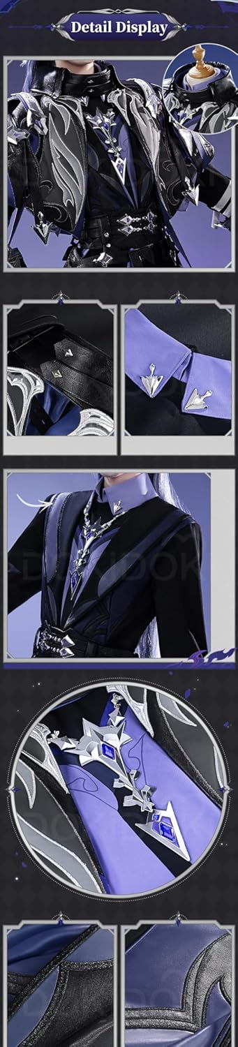 KIRA KIRA Flins Cosplay Costume Doki-SR Song of the Welkin Moon Genshin Flins Halloween Costume for Women Men