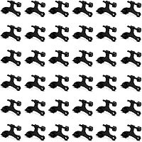 Vista 16 de Paquete de 4 topes de puerta de perno de bisagra negros, tope de puerta de perno de bisagra ajustable de alta resistencia con puntas de tope de goma