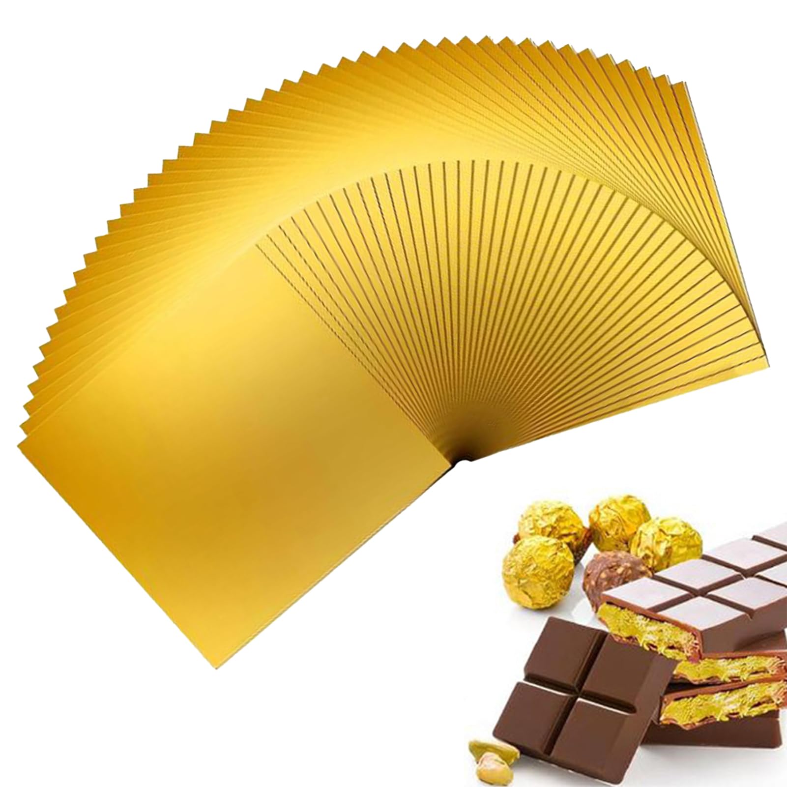 Amazon.com: 100 Pcs Gold Chocolate Candy Wrappers, 6