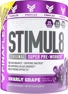 FINAFLEX STIMUL8 Original Super Pre-Workout, Gnarly Grape