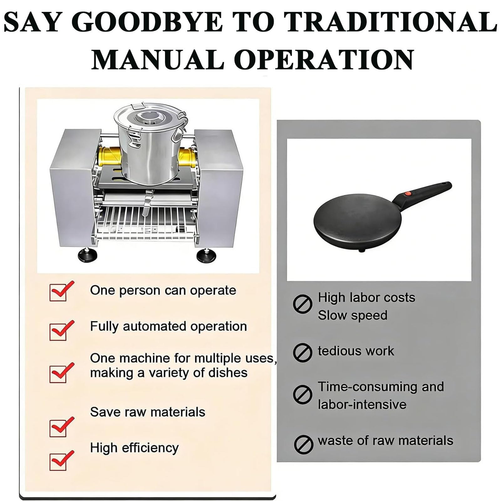Macchina automatica da dessert con temperatura regolabile e riscaldamento uniforme per cottura professionale
