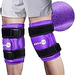 AiricePac 2 Ice Pack for Knee Pain Relief, Reusable Gel Ice Wrap for Injuries, Swelling, Knee Replacement Surgery, Cold Compress Therapy for Arthritis, Meniscus Tear and ACL, Purple