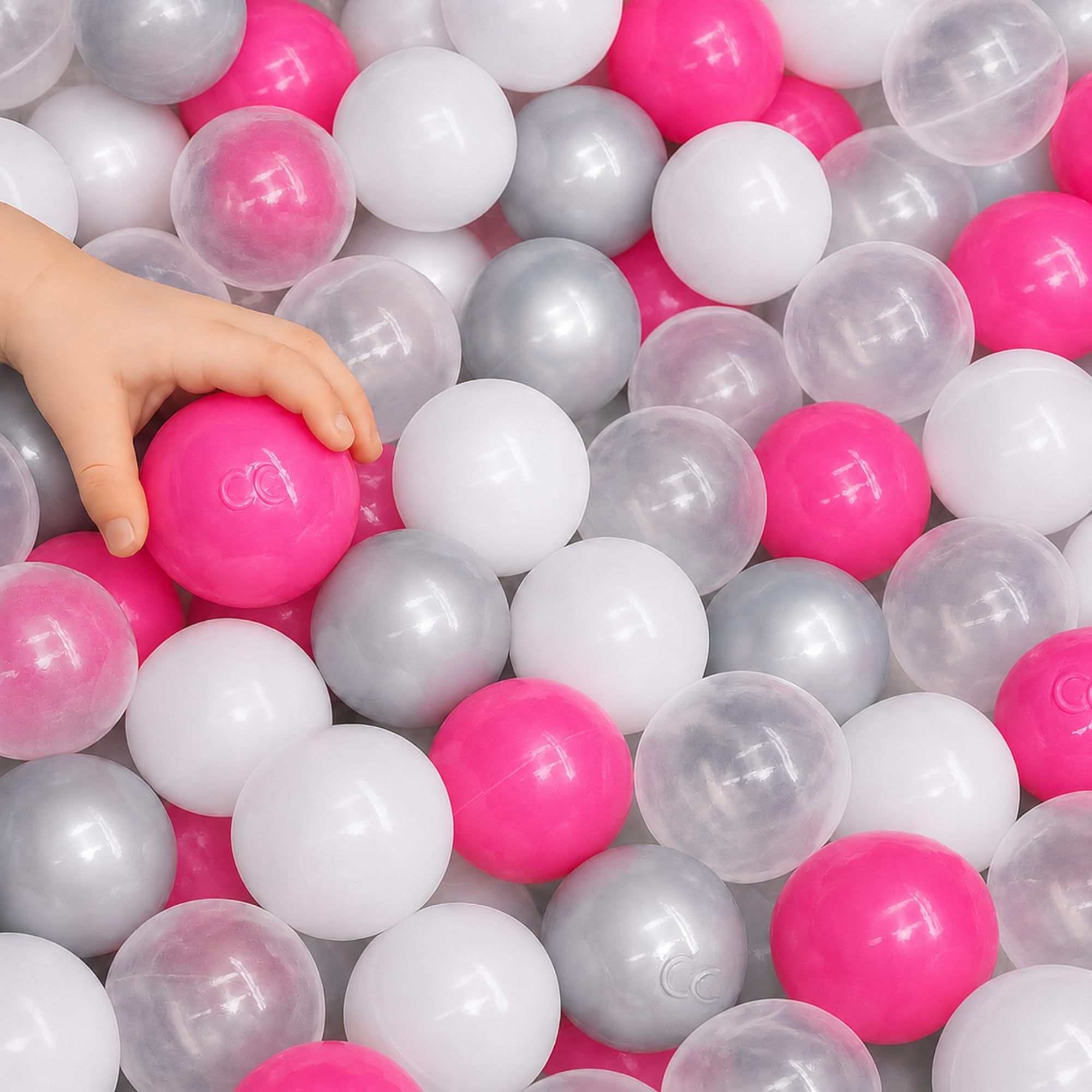LittleTom 200 bolas de colores para piscina de bolas, 5,5 cm, pelotas de juego para bebés, piscina, piscina de pelotas, tienda de campaña, juguete para bebé, pelotas de plástico