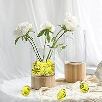 Vista 7 de 100 PIEZAS de Gemas de Diamante de Acrílico, Diamantes de Acrílico Dorados de 1 Pulgada, Gemas Falsas de Acrílico para Rellenar Jarrones, Gemas