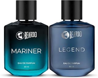 Beardo Mariner & Legend Perfume For Men (50Ml X Pack Of 2) Concentrated Sprays - Long Lasting Fragrance Long Lasting Perfume for Men Date Night Perfume For Men Gift for Men Gift For Friends