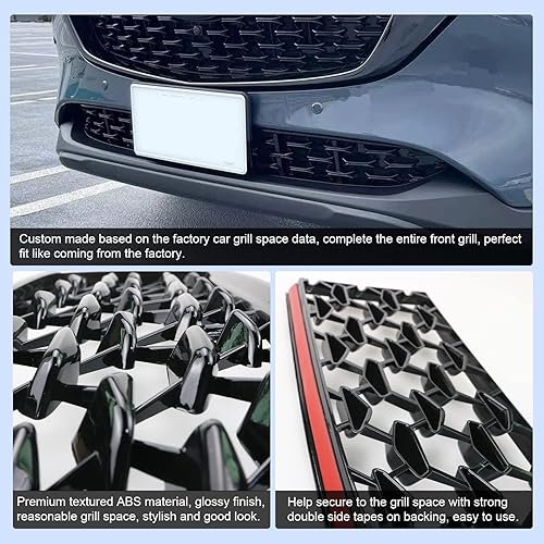 Miniatura 4 de CDEFG Insertos de malla para parrilla delantera CX-5 2024 2025 2025, guardia de rejilla delantera compatible con Mazda CX-5 2022-2024 2025,