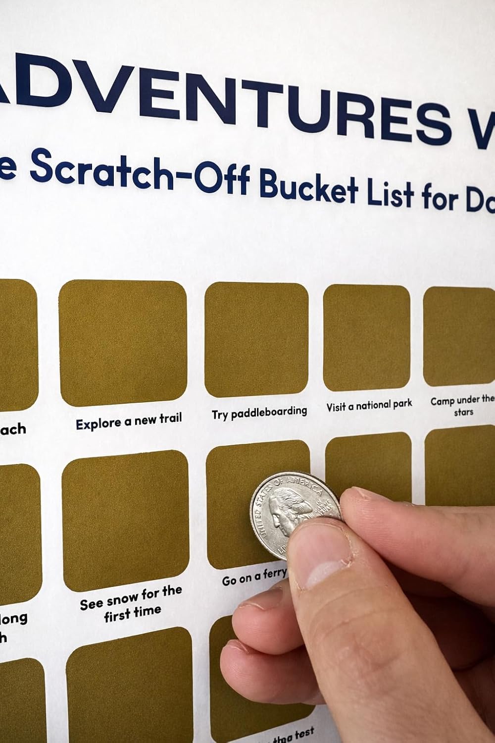 Wag Theory Scratch Off Poster for Dog Lovers – 100 Adventures With Your Dog Bucket List Poster, Interactive Adventure Poster, Fun Gift for Puppy Parents