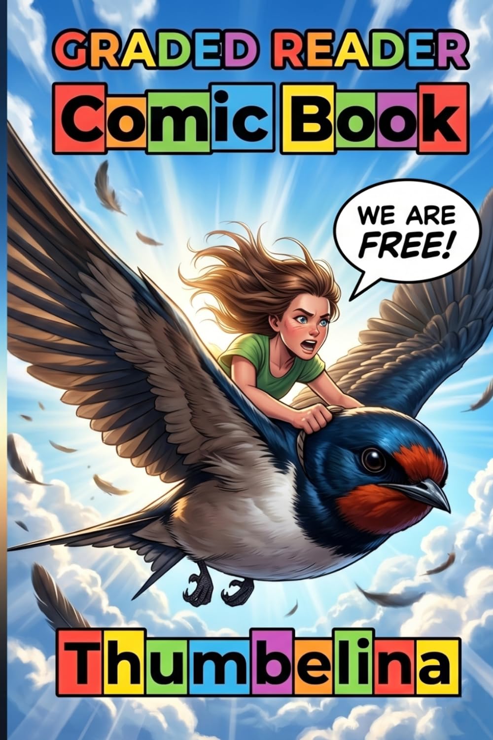 Thumbelina: Adult Beginner ESL Visual Comic Graded Reader — A1-A2 CEFR Self-Study English Stories.: A Graded Reader for Adult Learners (Level A1/A2), ... Builder Graded Reader. (Comic Book.)