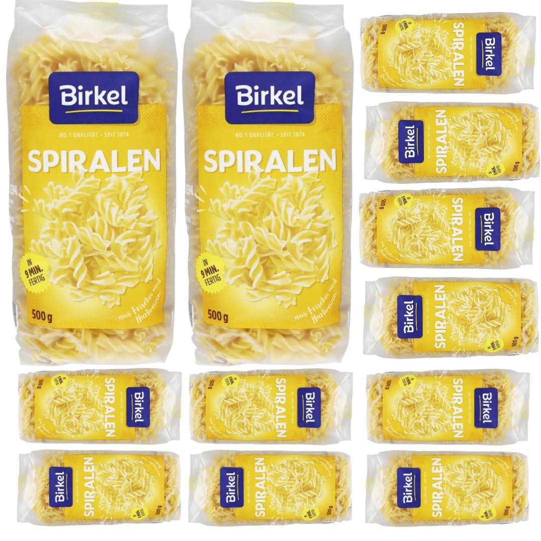 Mit Pufai Grocery, Birkel's No. 1 Spiralen Pasta Nudeln 500 gramm x 12 Stück