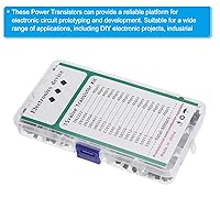 Vista 4 de PATIKIL PNP NPN Power Transistor Surtido Kit, 600pcs 15 Tipos 3 Pin Componente Electrónico para Aplicaciones de Conmutación de Uso General