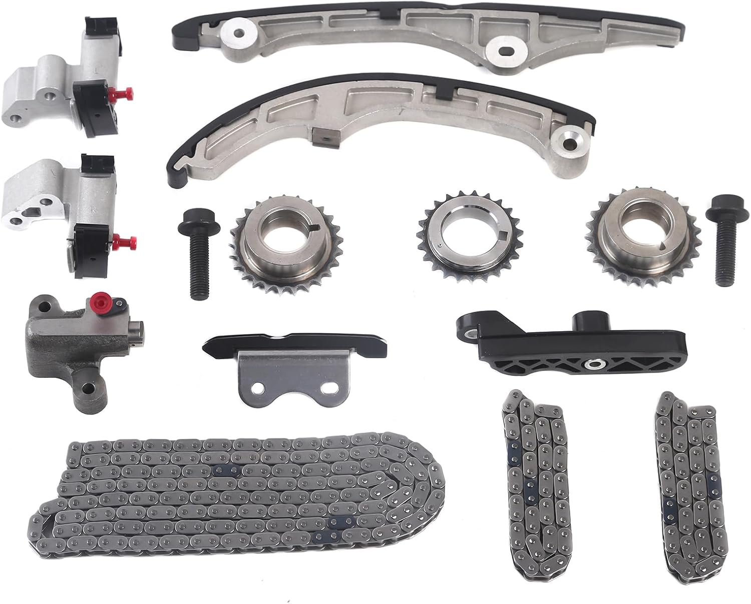 MPLUS Engine Timing Chain Kit Compatible with 07-11 Mazda CX-9/07-10 Ford Edge / 07-10 Lincoln MKX / 08-10 Ford Taurus / 08-09 Mercury Sable / 09-11 Lincoln MKS and more