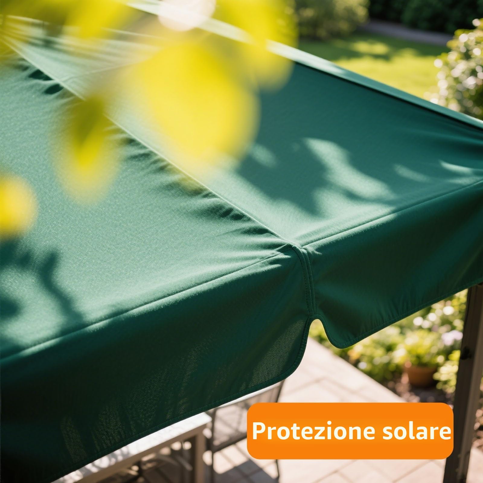 Tessuto di Ricambio per Tende da Sole Telo di Ricambio da Giardino Impermeabile Copertura Avvolgibile in Tettoia per Esterni 280g Poliestere Ricambio Retrattile per Balcone