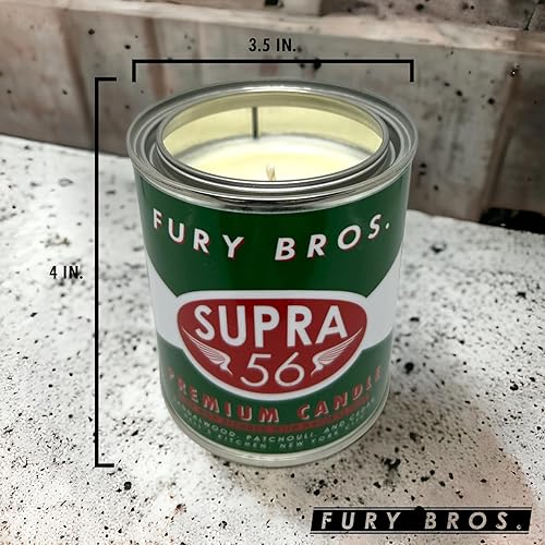 Miniatura 6 de Velas perfumadas para hombres  Supra 56  Cedro de pachulí de sándalo  Cera de soja natural  Vertida a mano en los Estados Unidos  Larga combustión