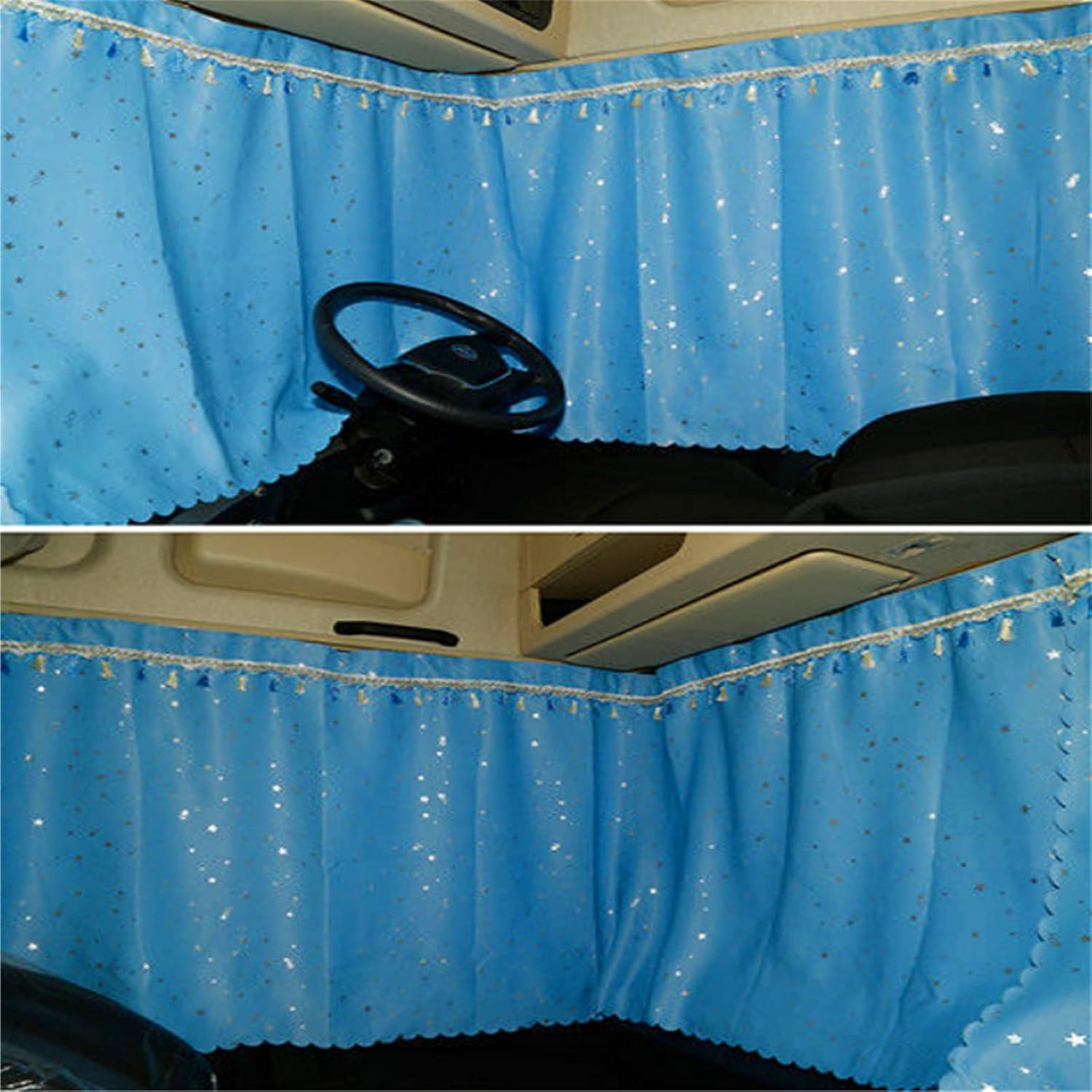 トラック カーテン 仮眠カーテン 幅 250ｃｍ 丈90ｃｍ ２枚 実質全体幅