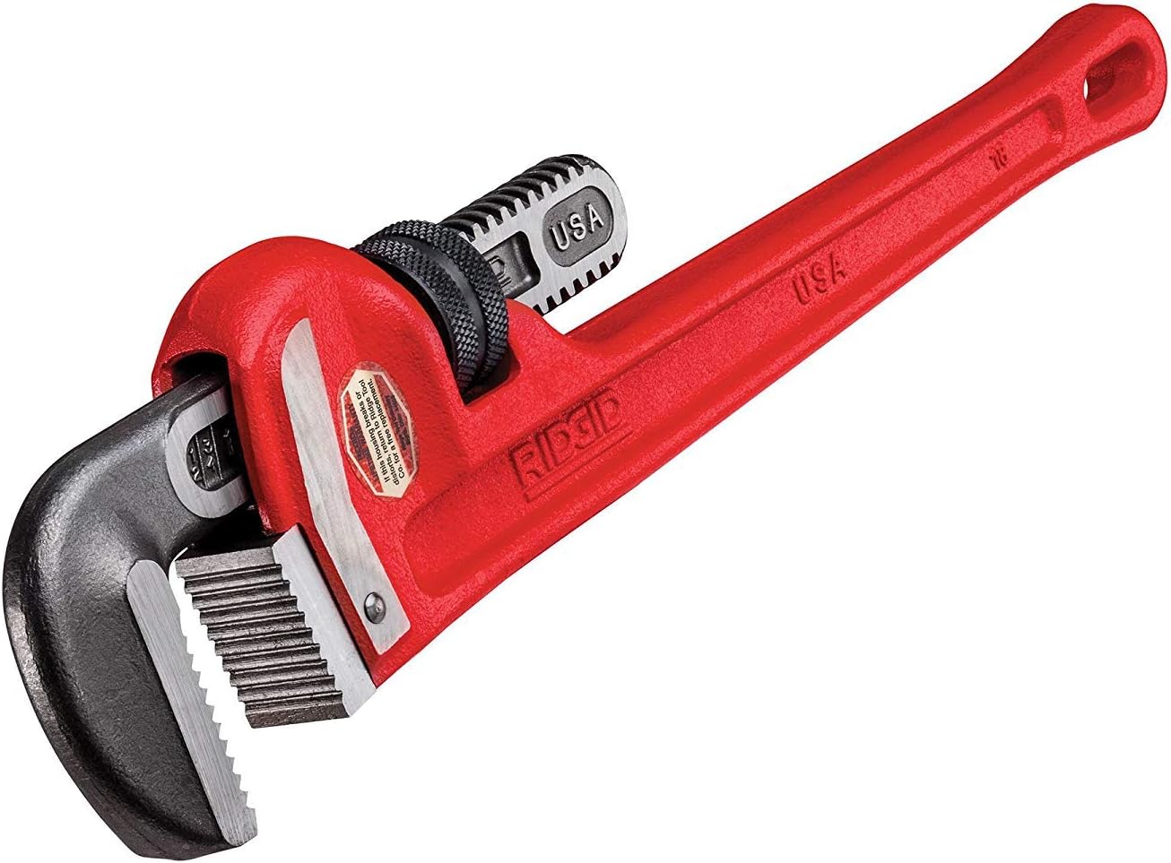 RIDGID 31025 Model 18 Heavy-Duty Straight Pipe Wrench, 18-inch Plumbing Wrench (Pack of 2)