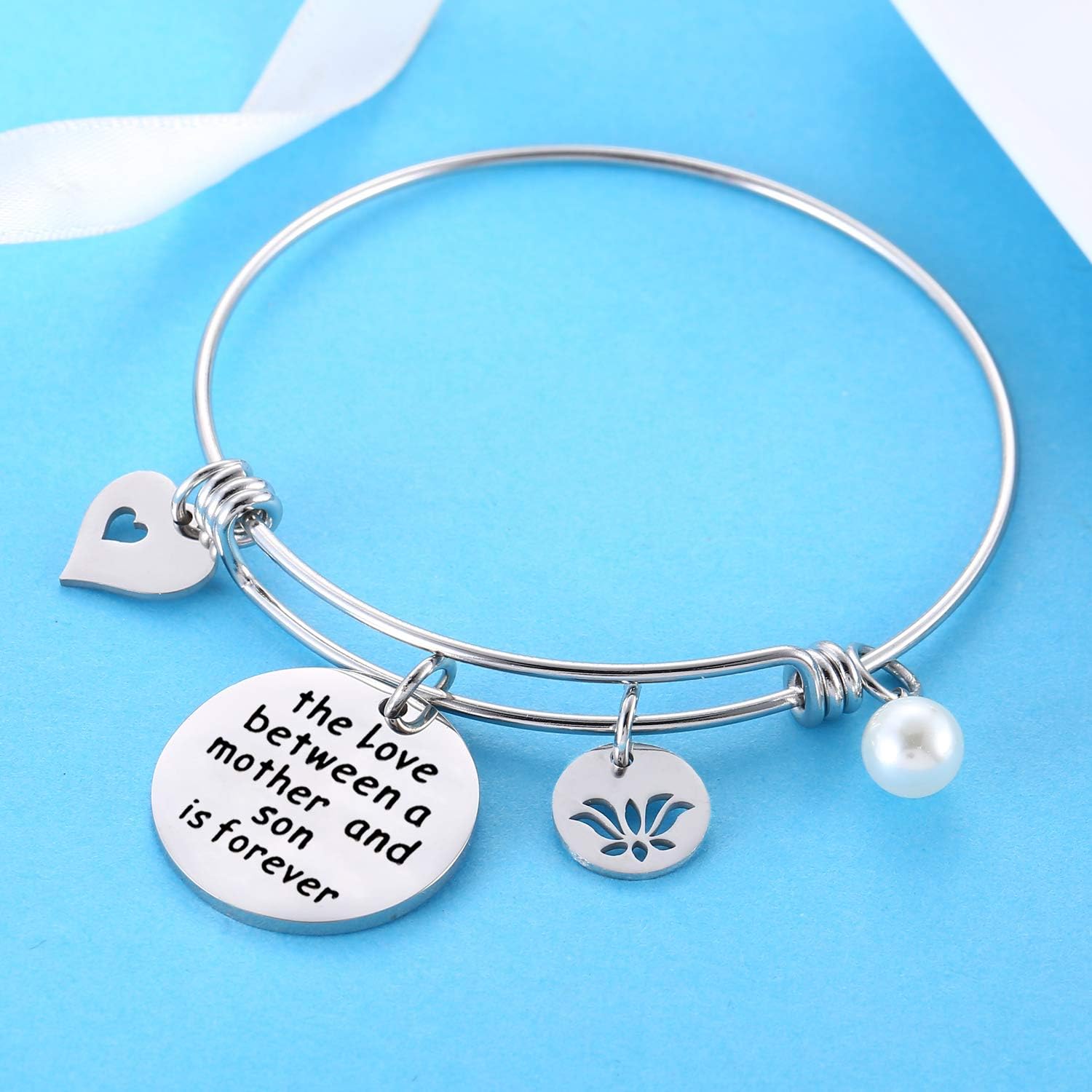 Nimteve Mom Gifts From Daughter Son Mother Bracelet Bangle Jewellery Gifts For Women - Image 3