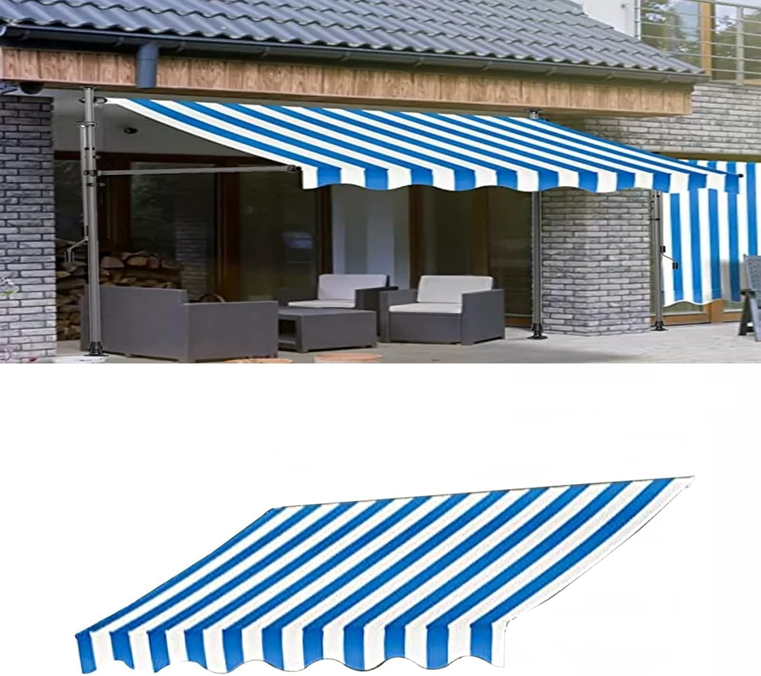 Toile pour store banne imperméable et anti-UV en polyester 180g