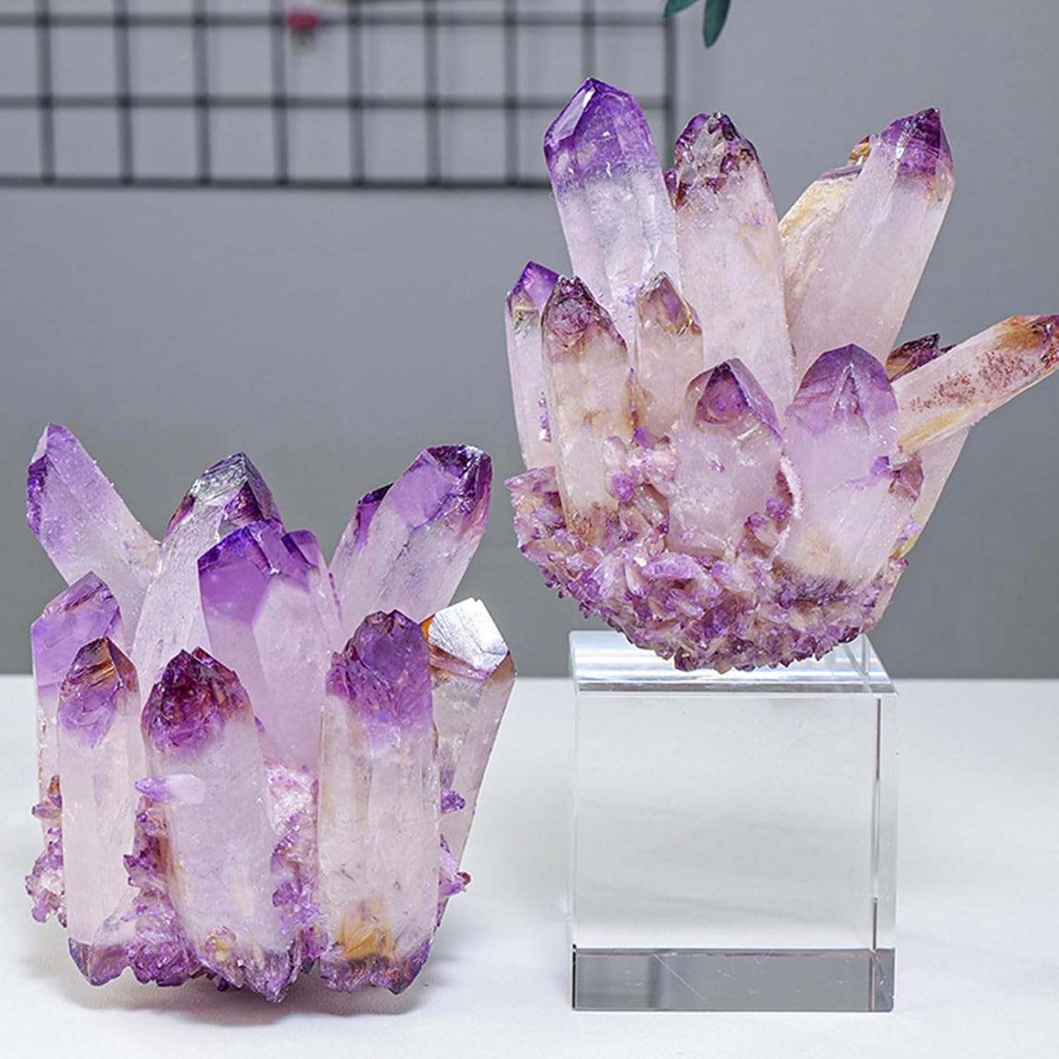 Amethyst Cluster Ornaments Crystal Ore Home Decoration Office Stone Demagnetization Crafts Ornaments,700~800g