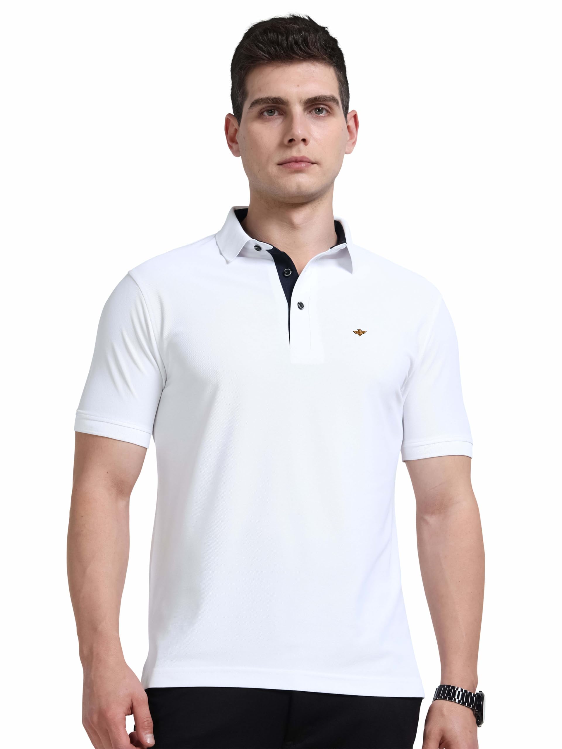 STELLERS Men's Premium Polo T-Shirt Wrinkle Free Quick Dry Soft and Feather Touch Feel Regular Fit-image-48