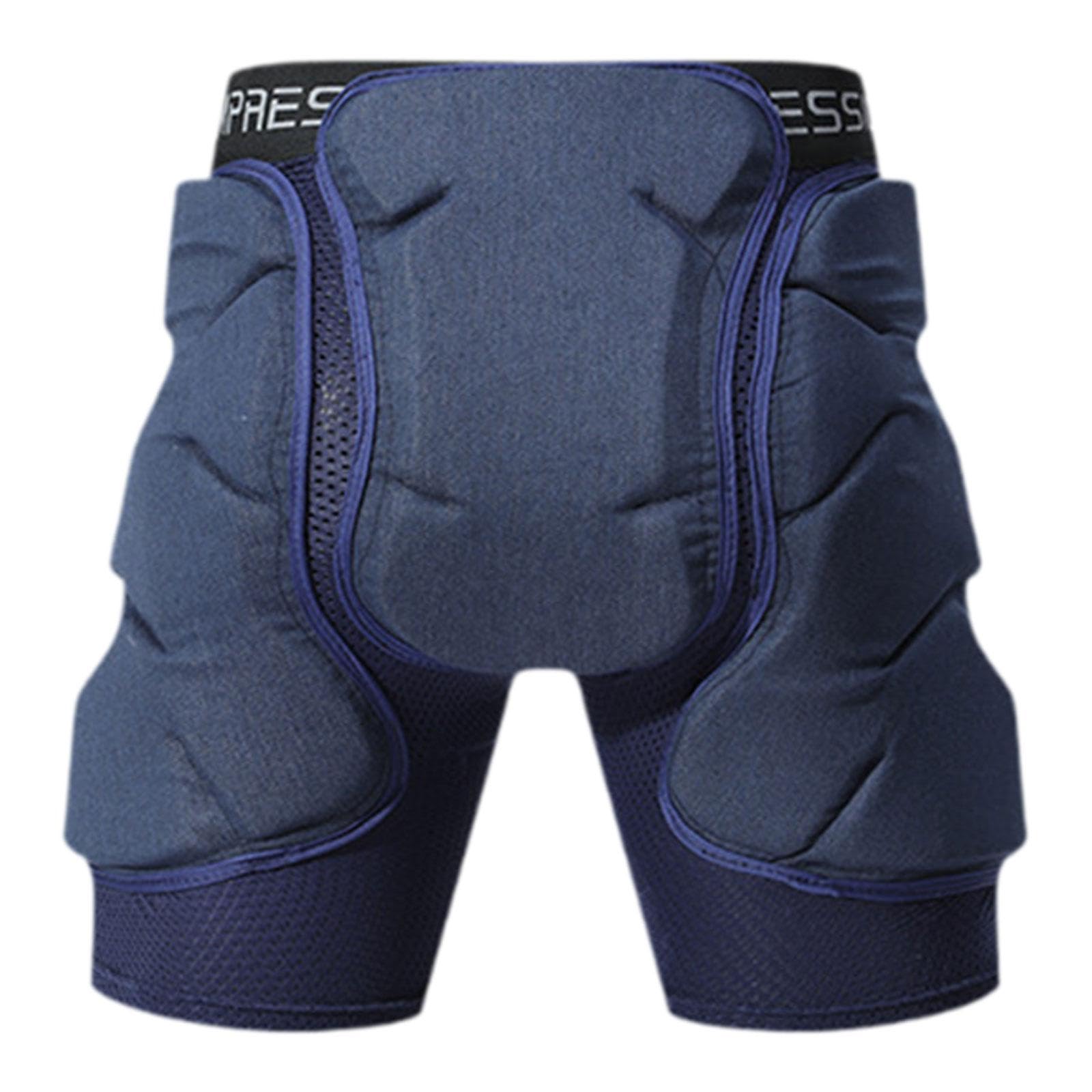 Short de Protection Rembourré 3D pour Hanches - Pantalon Sport Ski Snowboard Roller - Coussin de Sécurité- S