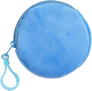 小さなコイン財布キーホルダーカラフルなラウンド財布キーリング実用的なバッグアクセサリーぬいぐるみペンダントチェーン装飾カラフルな財布の装飾