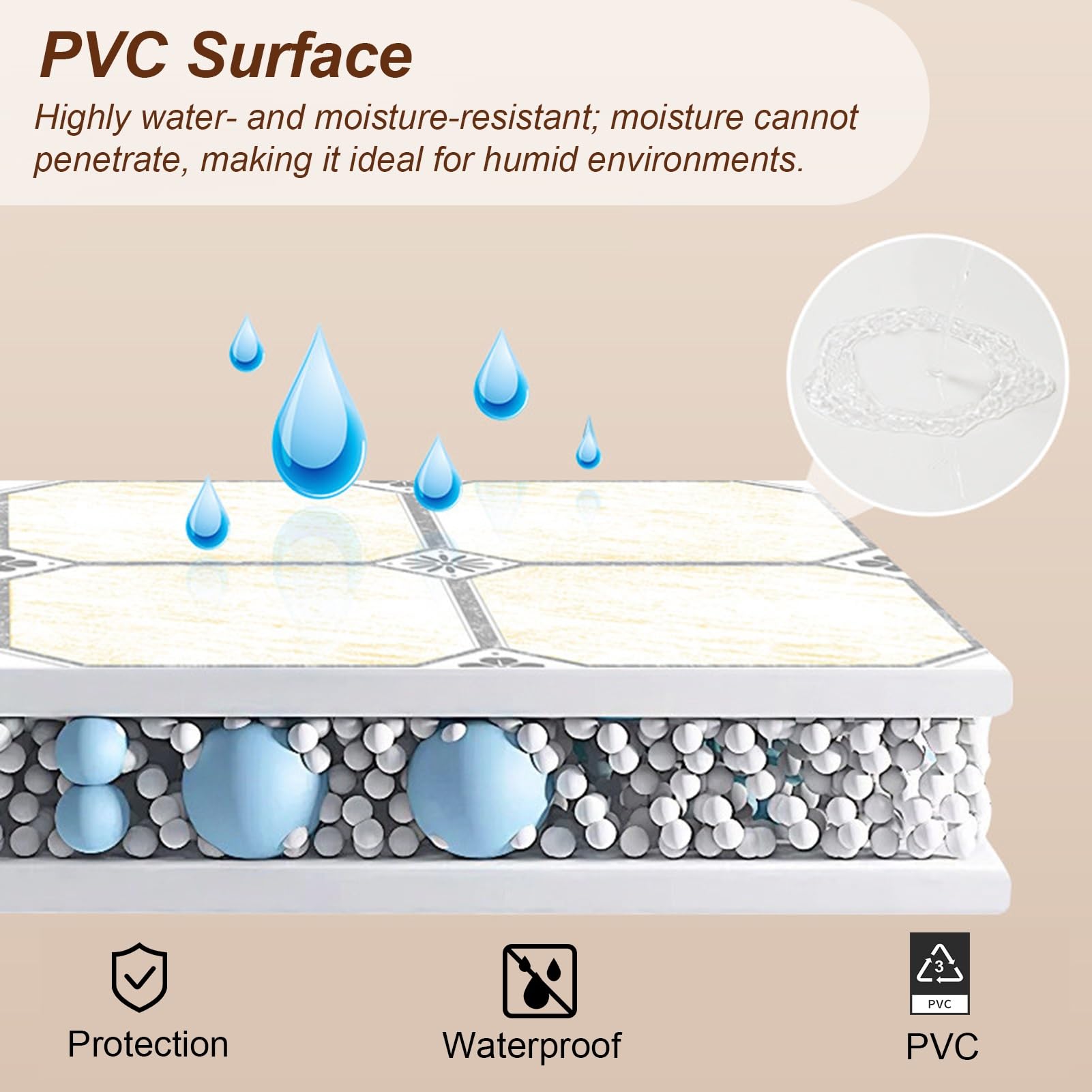 Pannelli Polistirolo Pannelli Autoadesivi per Controsoffitti da Bagno, Pannelli Decorativi Eleganti per Soffitti (fai-da-te), Piastrelle Adesive in PVC per Pareti(White,100 pcs (Cover 9 m²))